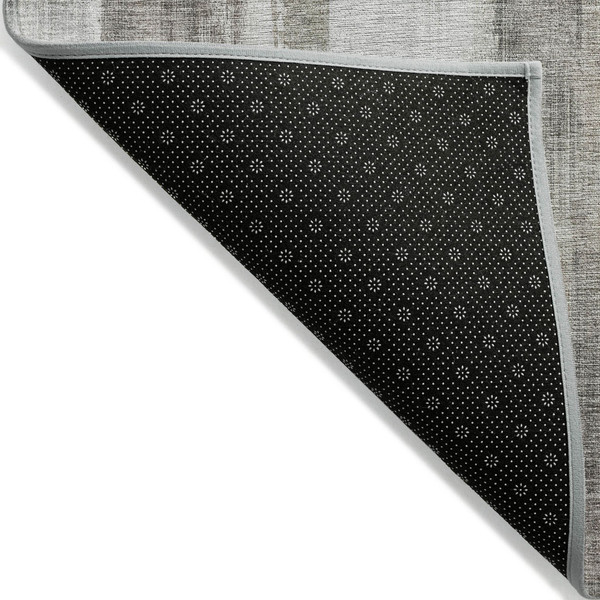 3' X 5' Taupe and Gray Abstract Washable Non Skid Indoor Outdoor Area Rug N270-563613