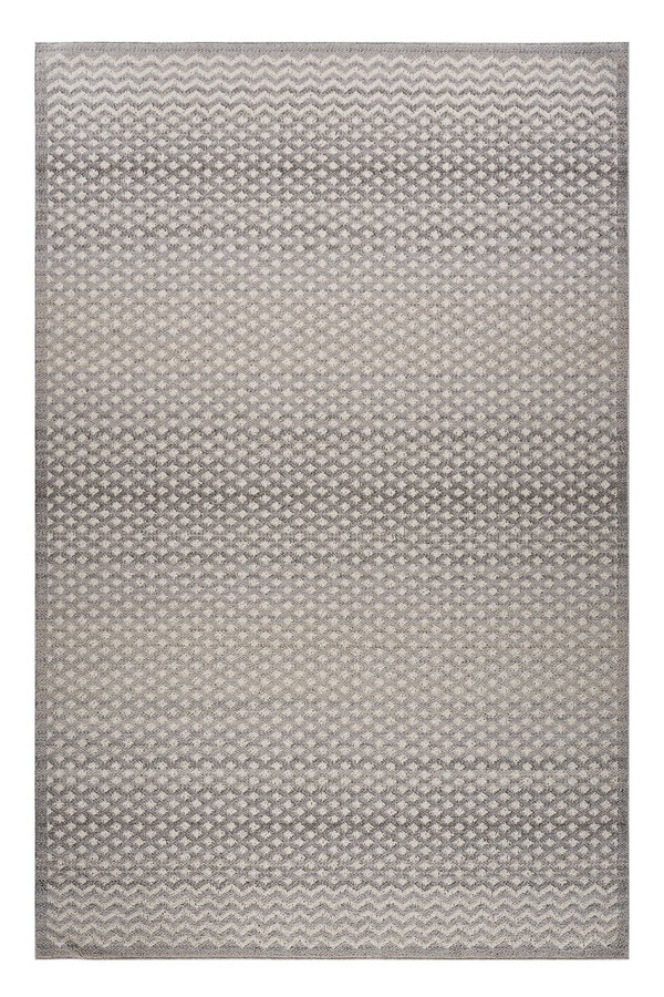 7' X 10' Gray and Beige Moroccan Distressed Area Rug N270-558401