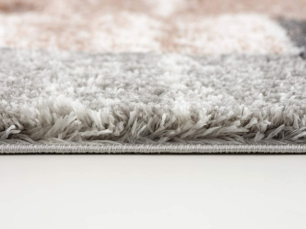 4' X 6' Beige Modern Blocks Area Rug N270-392362