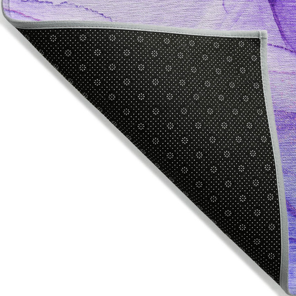 8' X 10' Purple Abstract Washable Non Skid Indoor Outdoor Area Rug N270-559772