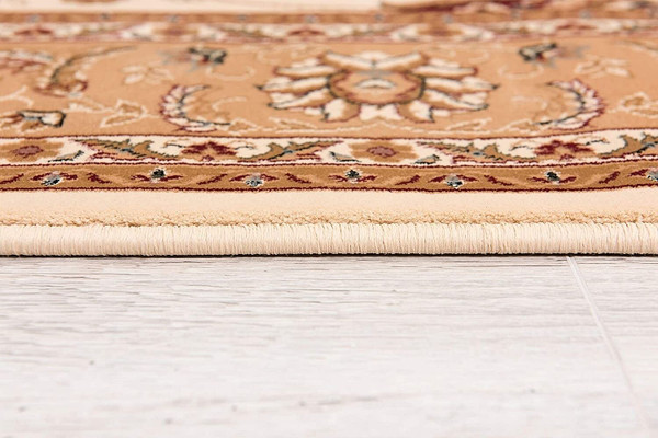 8' X 11' Beige and Ivory Oriental Power Loom Area Rug N270-395237