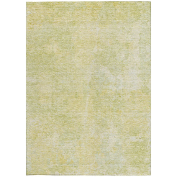 9' X 12' Gold Abstract Washable Non Skid Indoor Outdoor Area Rug N270-564258