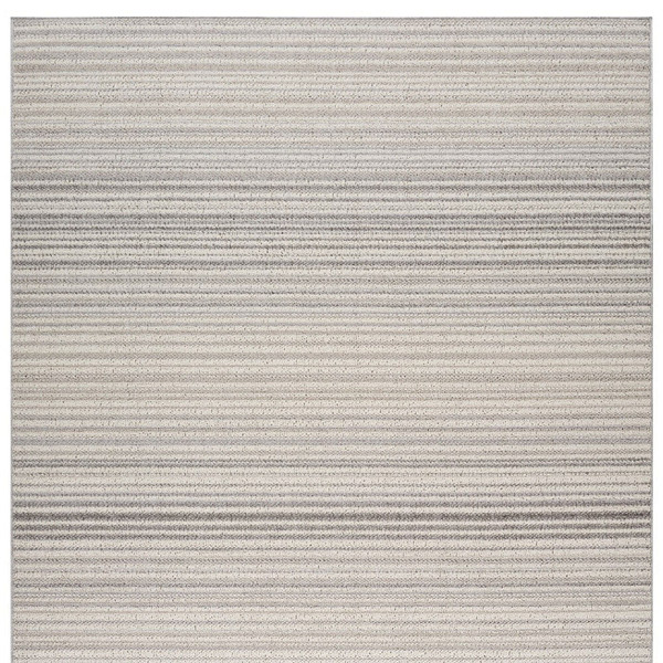 8' X 11' Gray and Ivory Abstract Area Rug N270-558382