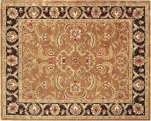 5' X 8' Brown Oriental Hand Tufted Non Skid Area Rug N270-557699