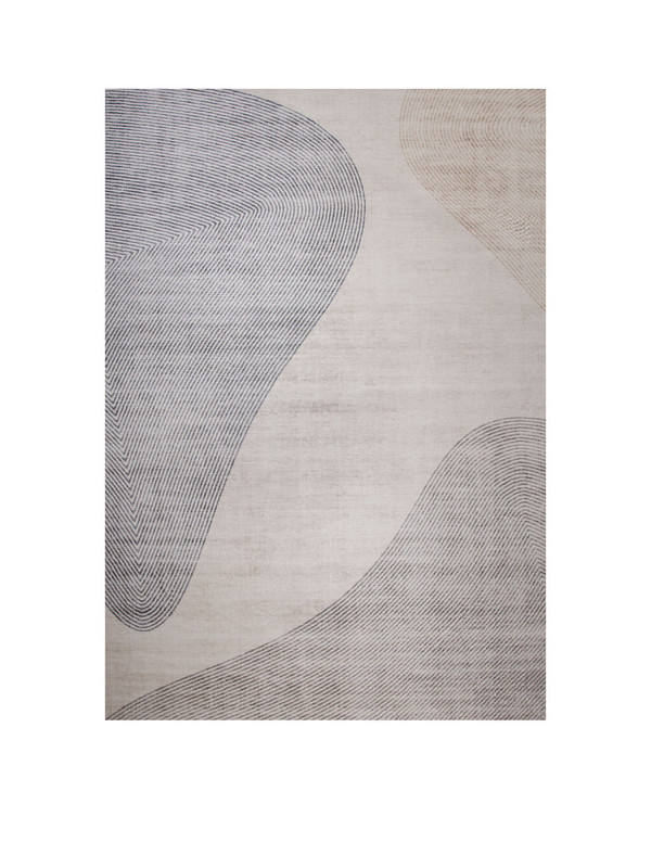 4' X 6' Beige and Brown Abstract Area Rug N270-530543