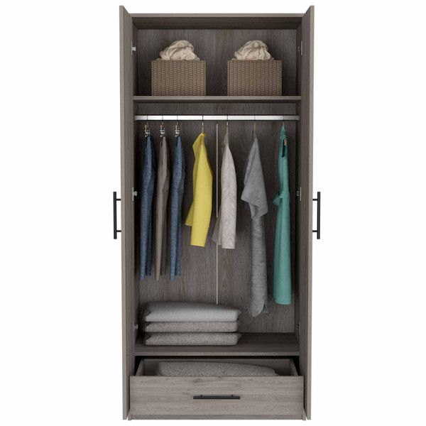 71" Light Gray Single Drawer Combo Dresser N270-403756