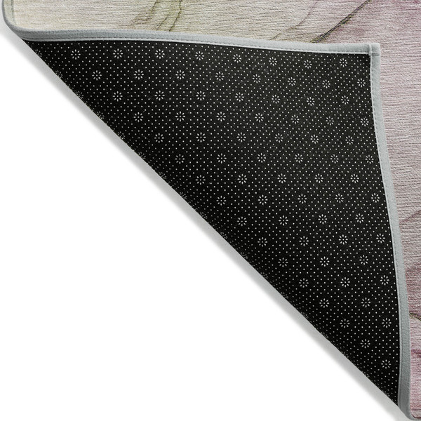 5' X 8' Pink Abstract Washable Non Skid Indoor Outdoor Area Rug N270-559401