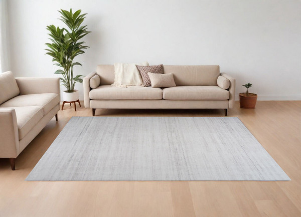 8' X 11' Beige Abstract Area Rug N270-530526