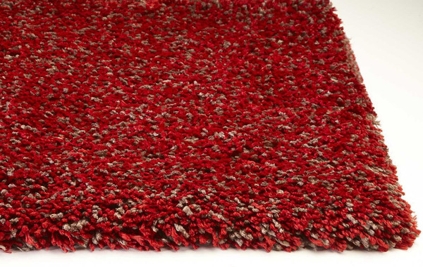 8' X 10' Red Heather Indoor Shag Rug N270-349874
