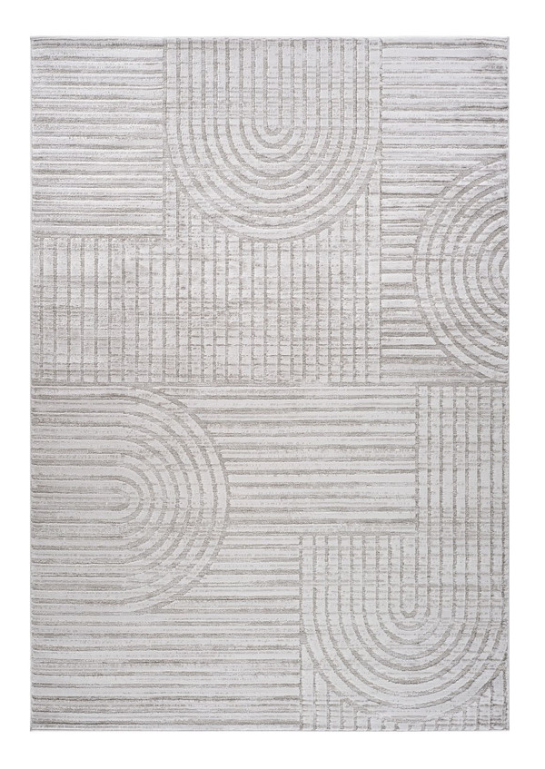 8' X 11' Gray Abstract Worn/Fade Area Rug N270-558438