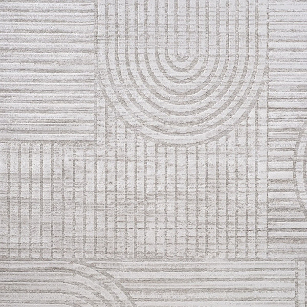8' X 11' Gray Abstract Worn/Fade Area Rug N270-558438