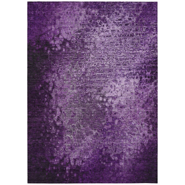 3' X 5' Purple Washable Non Skid Indoor Outdoor Area Rug N270-563514