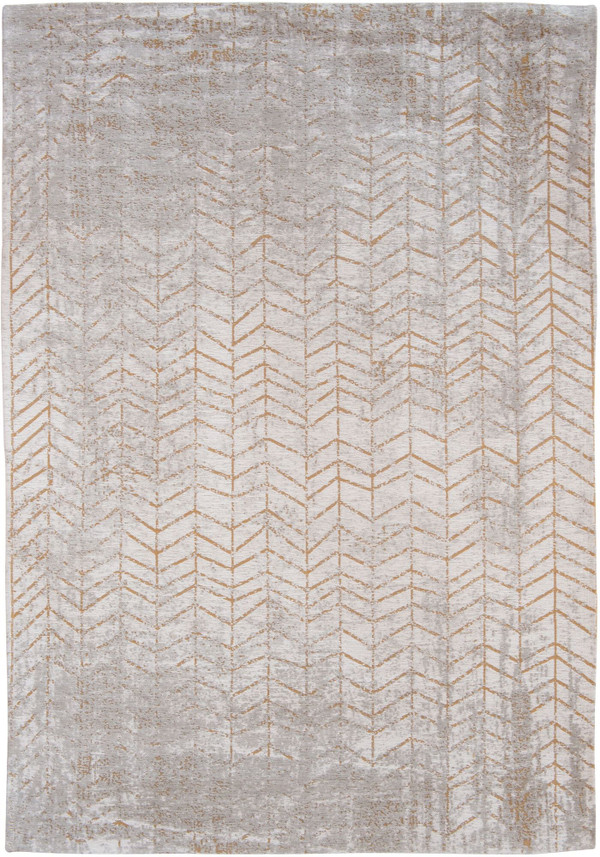 9' X 13' Gray and Yellow Chevron Non Skid Area Rug N270-548561