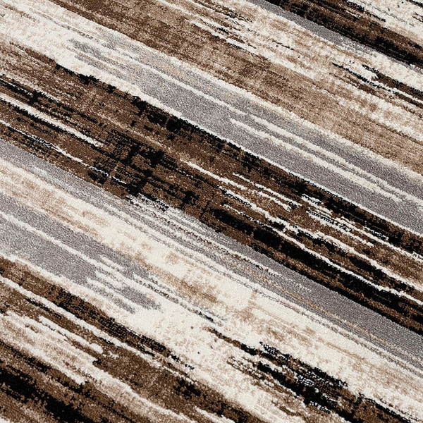 2' X 6' Beige Rustic Strokes Area Rug N270-393981