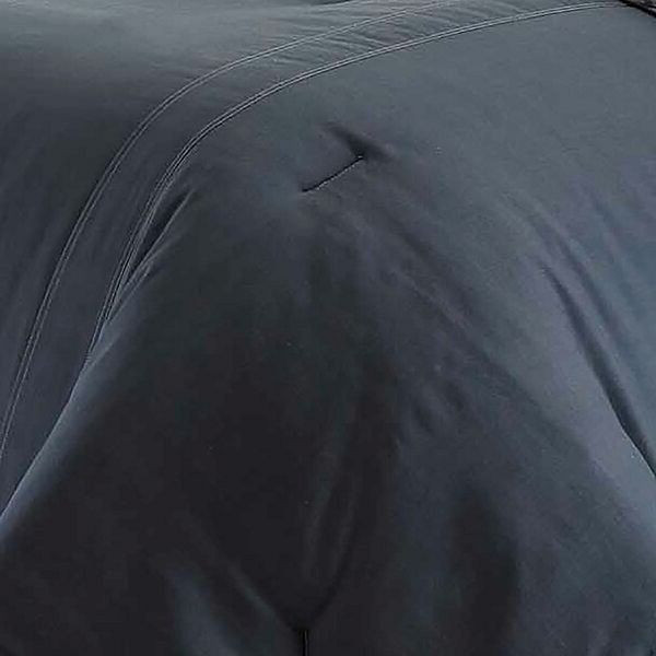 King size 100% Cotton Reverse Plaid Gray/White Comforter Set Q280-EDBAWA8828