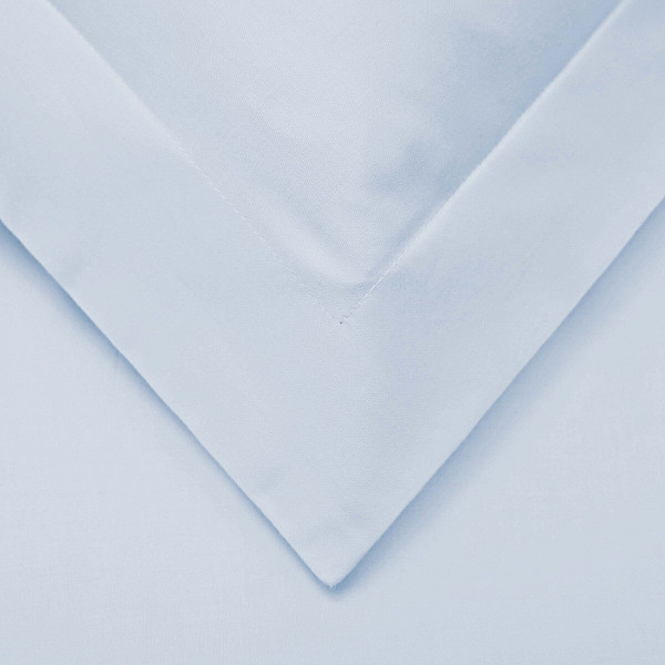 Light Blue Queen Cotton Blend 1000 Thread Count Washable Duvet Cover Set N270-528107