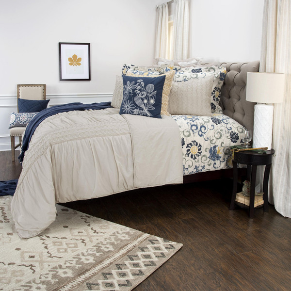 Natural King 100% Cotton 300 Thread Count Machine Washable Down Alternative Comforter N270-479982