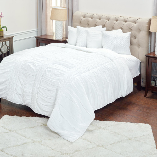 White Queen 100% Cotton 300 Thread Count Machine Washable Down Alternative Comforter N270-479980