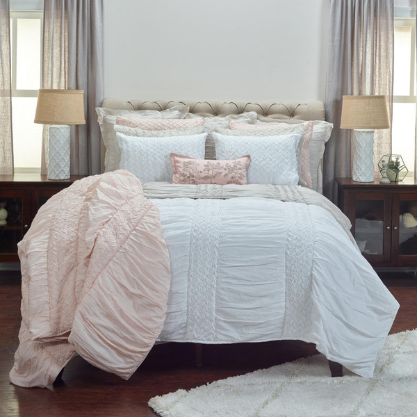White Queen 100% Cotton 300 Thread Count Machine Washable Down Alternative Comforter N270-479980