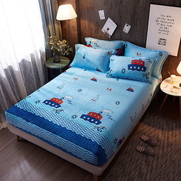 Color: 5style, Size: 150x200 - Thicken the inflatable bed cover Q119-CJJJJFCZ00092-5style-150x200
