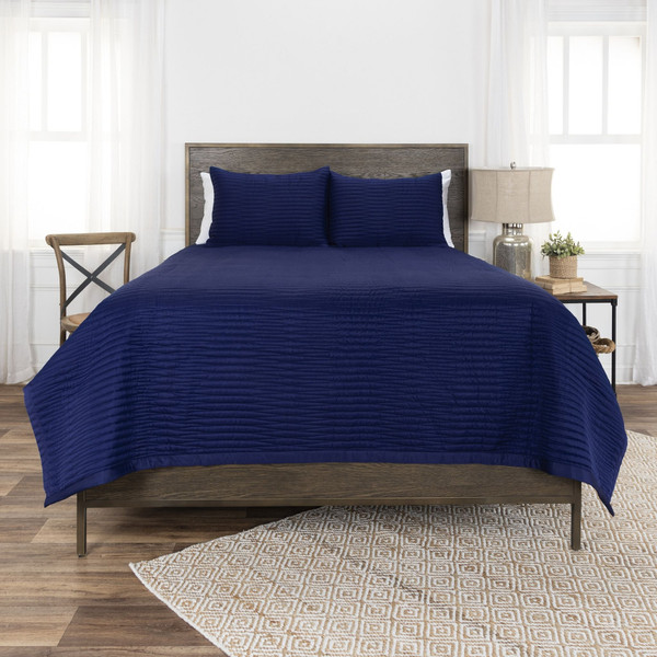 Indigo King Microfiber 300 Thread Count Machine Washable Down Alternative Comforter N270-479930