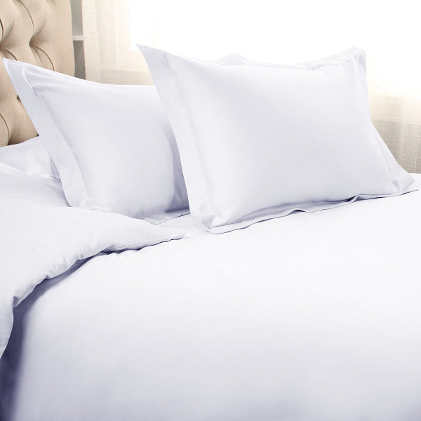 White Queen Cotton Blend 1200 Thread Count Washable Duvet Cover Set N270-528194