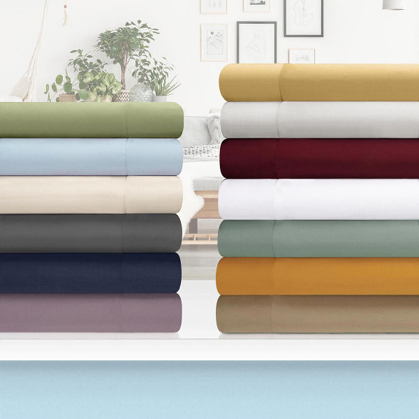 White Queen Cotton Blend 1200 Thread Count Washable Duvet Cover Set N270-528194