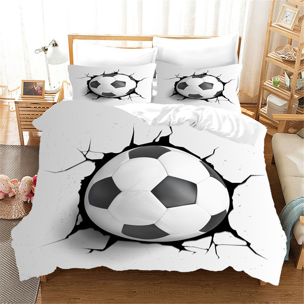 Color: I, Size: 260X220 - Sports Football Series Three-piece Bed Q119-CJCZ116990954BY