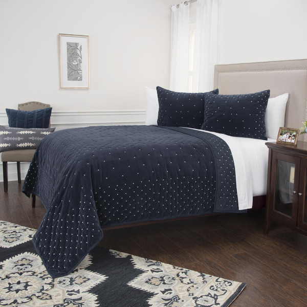 Gray Queen Cotton Blend 300 Thread Count Dry Clean Only Down Alternative Comforter N270-480076