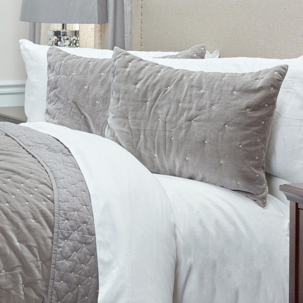 Gray King 100% Cotton 300 Thread Count Dry Clean Only Down Alternative Comforter N270-480108