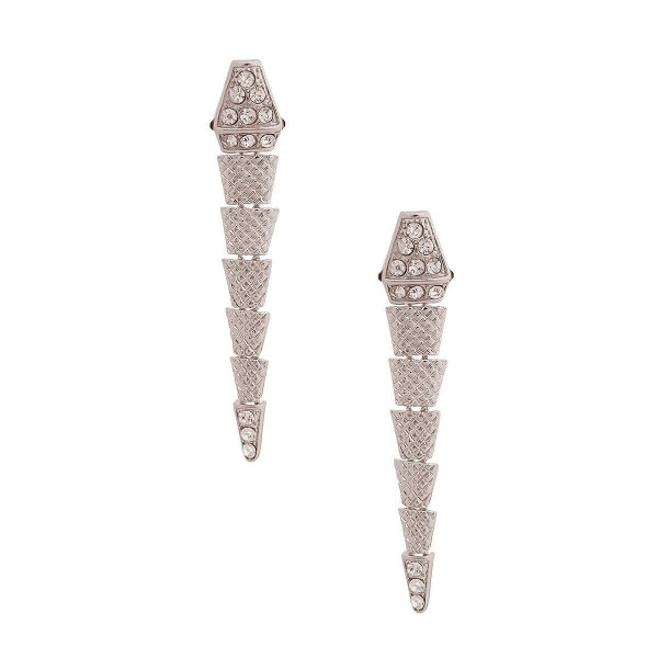 Silver Dangling Snake Earrings T226-9485816889663