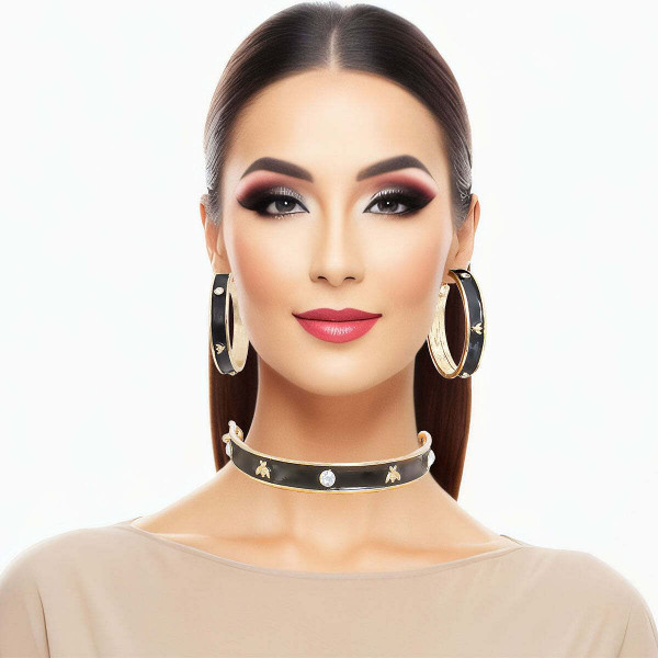 Black Bee  Casting Choker- Heavy T226-9485765411135