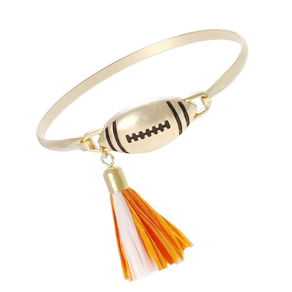 Orange Tassel Football Bangle T226-9485745979711