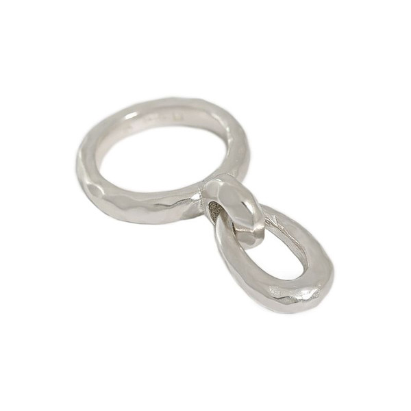 Fashion Hollow Buckle 925 Sterling Silver Adjustable Ring R866-HFH_627836638066