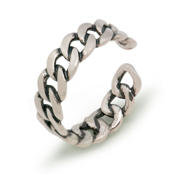 Fashion Vintage Silver Net Solid 925 Sterling Silver Adjustable Ring Women R866-HFH_521701029659
