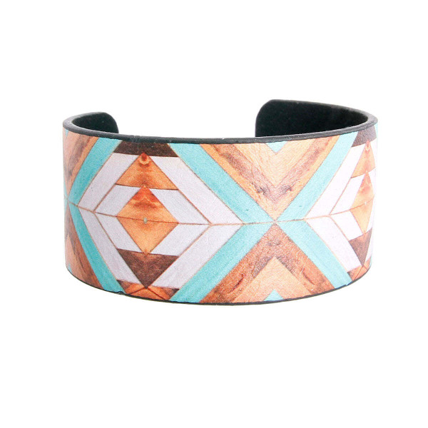Turquoise Mosaic Cuff T226-9485723959615