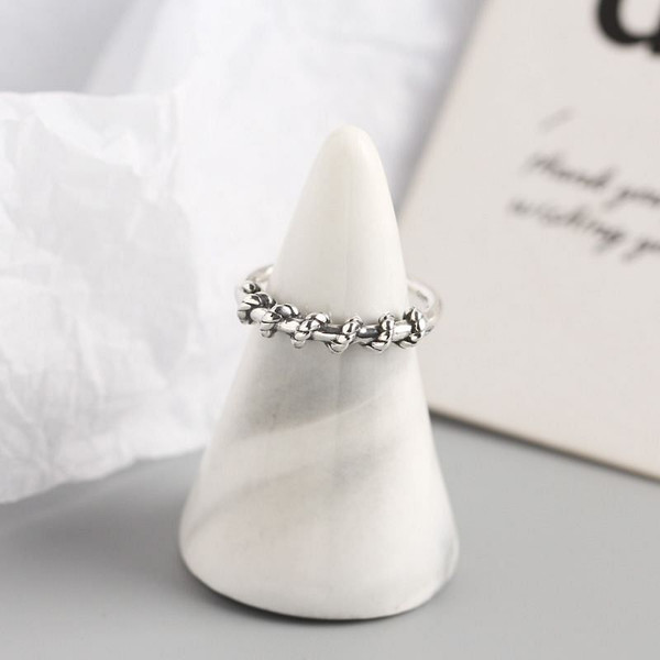 Vintage Twining 925 Sterling Silver Adjustable Ring R866-MLYH_617428435155