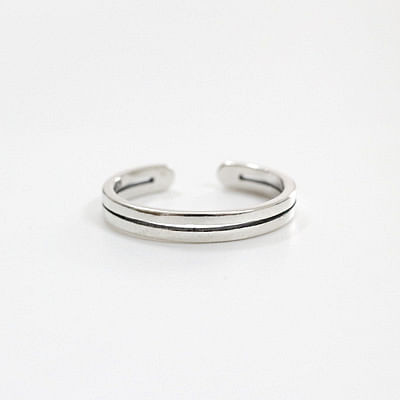 Vintage Double Layer Simple 925 Sterling Silver Adjustable Ring R866-HFH_530733597212