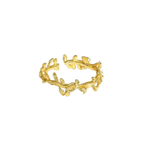 Girl Olive Branch 925 Sterling Silver Adjustable Ring R866-HFH_638947696793