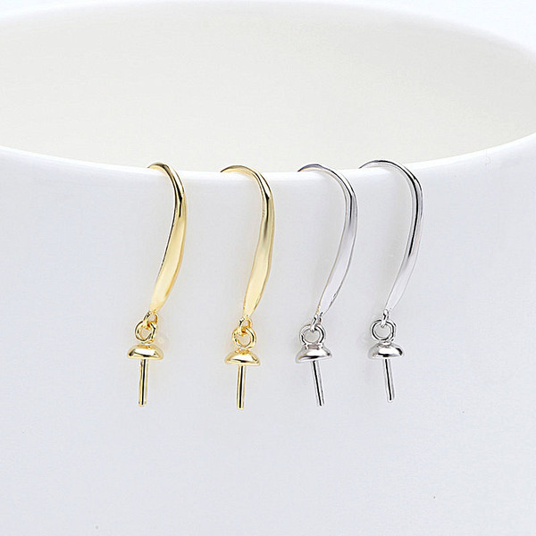 Simple Casual 925 Sterling Silver DIY Earrings Hooks R866-MLYF_583656588583
