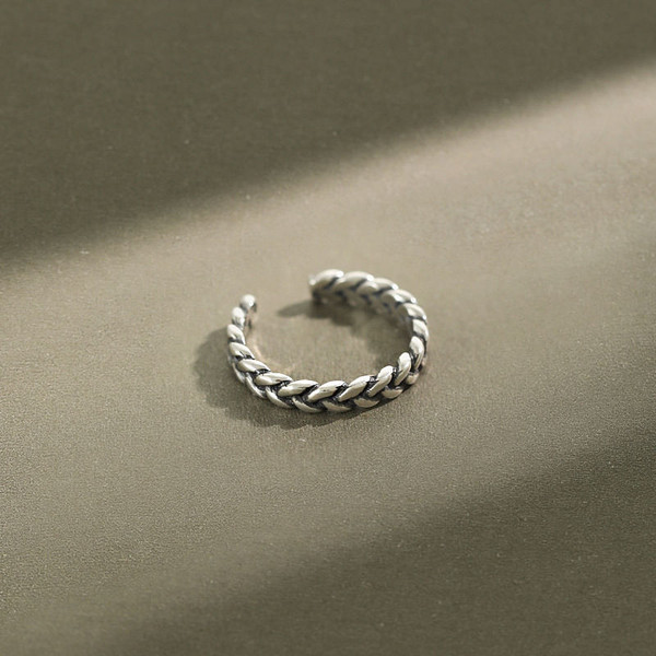 Vintage Twist 925 Sterling Silver Adjustable Ring R866-HFH_615848460034