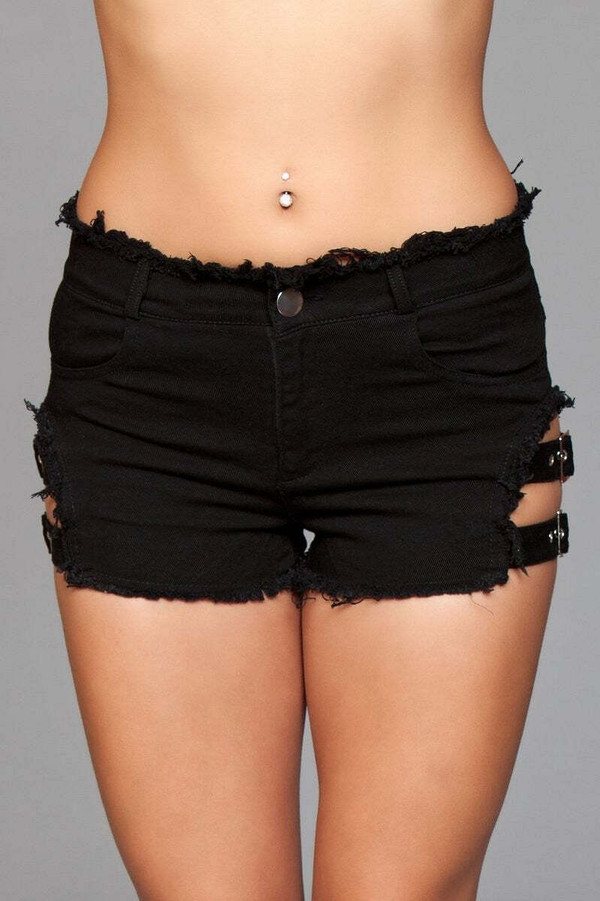 J10 Buckled Down Denim Shorts U165-J10BL L