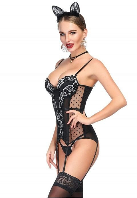 Sexy flower Lace Corsets H721-WKD1901