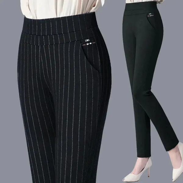 Color: DEEP BLUE, Size: XL - Thin & Thick Warm Winter Pencil Pants Womens Snow Plush Strench Lady O F640-12000040364272524