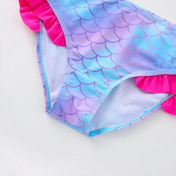 Color: Beige, Size: XL - Lilo Stitch Girls Swimsuit One-Piece Bathing Suits Kids Wear Fashion Merma F640-12000039684042359