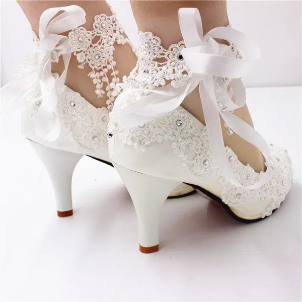Color: WHITE, Shoe Size: 34 - Whitefemmes bottes with high heels  women's shoes 2020 botas mujer Wo F640-12000016307631348