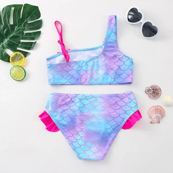 Color: Dark Purple, Size: XS - Lilo Stitch Girls Swimsuit One-Piece Bathing Suits Kids Wear Fashion F640-12000039684042500