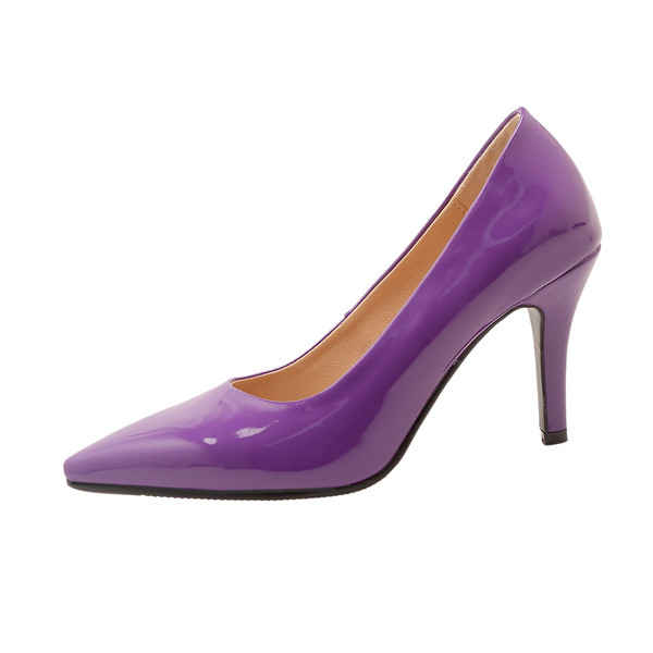 Color: Dark Purple, Size: 37 - Pointed High Heels European And American Style Women Q119-CJNS200695104DW
