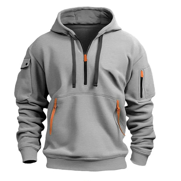 Color: Burgundy, Size: XXXL, Sale by Pack: Pack of 1, Ships From: CHINA - New hoodie men zipper mul F640-12000042206941772