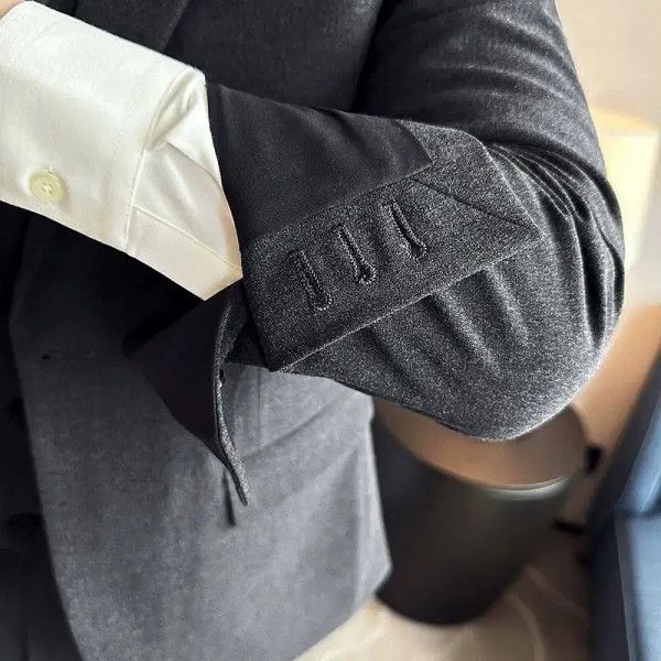 Color: Beige, Size: One Size, Ships From: CHINA - (Jacket+Vest+Pant) Plus Size 7XL-S Men Suit Forma F640-12000036906729533